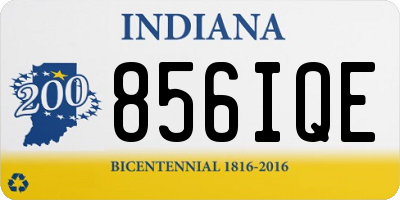 IN license plate 856IQE