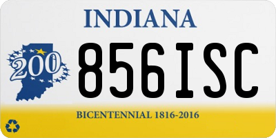 IN license plate 856ISC