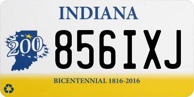 IN license plate 856IXJ