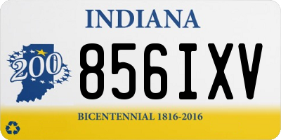 IN license plate 856IXV