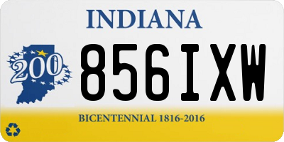 IN license plate 856IXW