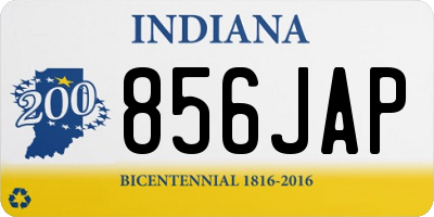 IN license plate 856JAP
