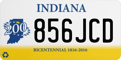 IN license plate 856JCD