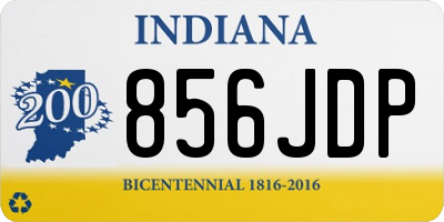 IN license plate 856JDP