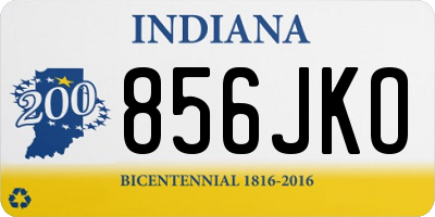 IN license plate 856JKO