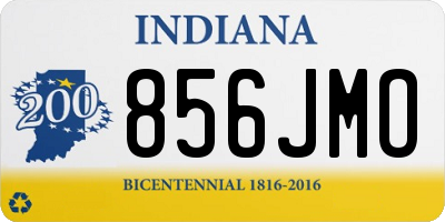 IN license plate 856JMO