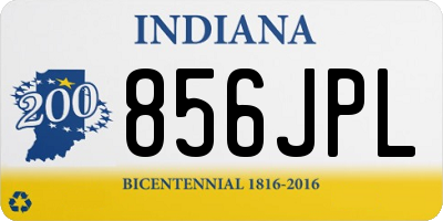 IN license plate 856JPL