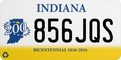 IN license plate 856JQS