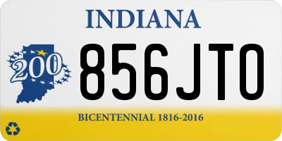 IN license plate 856JTO