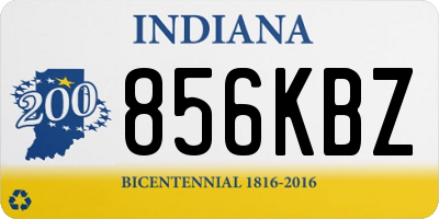 IN license plate 856KBZ