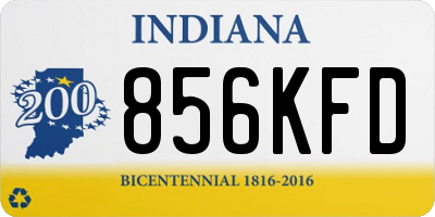 IN license plate 856KFD