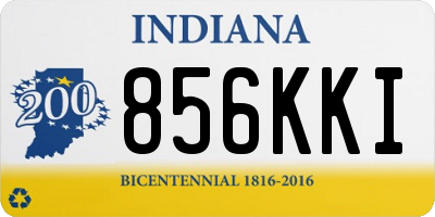 IN license plate 856KKI