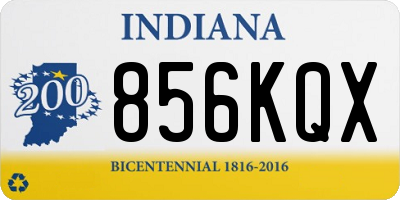 IN license plate 856KQX