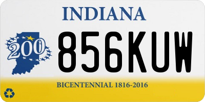 IN license plate 856KUW