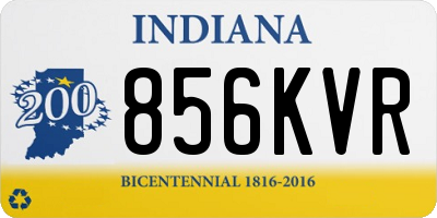 IN license plate 856KVR