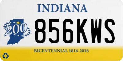 IN license plate 856KWS