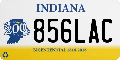 IN license plate 856LAC