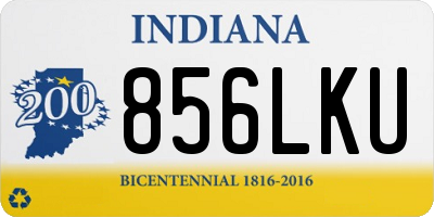 IN license plate 856LKU