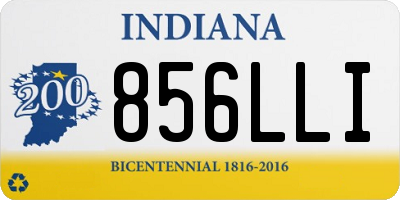 IN license plate 856LLI