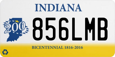 IN license plate 856LMB