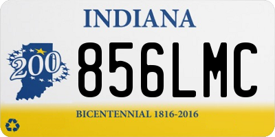 IN license plate 856LMC