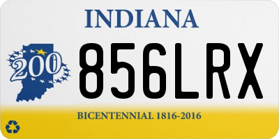 IN license plate 856LRX