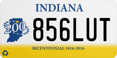 IN license plate 856LUT