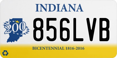 IN license plate 856LVB