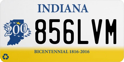 IN license plate 856LVM