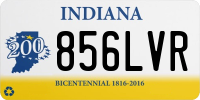 IN license plate 856LVR