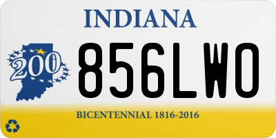 IN license plate 856LWO