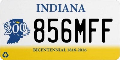 IN license plate 856MFF