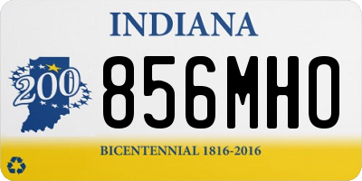 IN license plate 856MHO