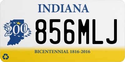 IN license plate 856MLJ