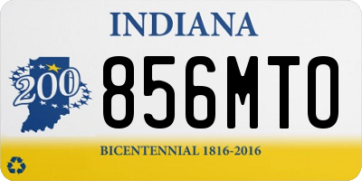 IN license plate 856MTO