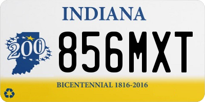 IN license plate 856MXT