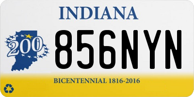IN license plate 856NYN