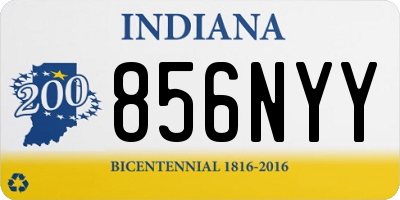 IN license plate 856NYY