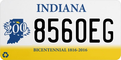 IN license plate 856OEG