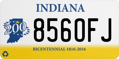 IN license plate 856OFJ