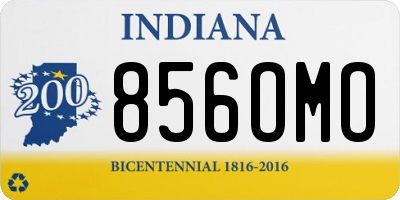 IN license plate 856OMO