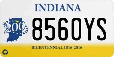 IN license plate 856OYS