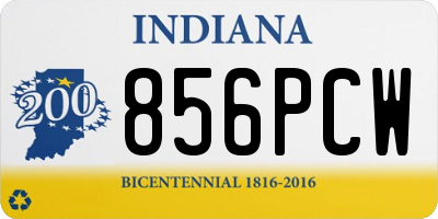 IN license plate 856PCW