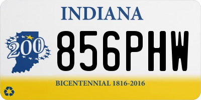 IN license plate 856PHW