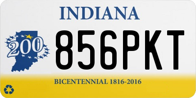 IN license plate 856PKT