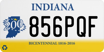 IN license plate 856PQF