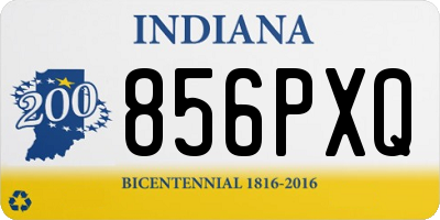IN license plate 856PXQ