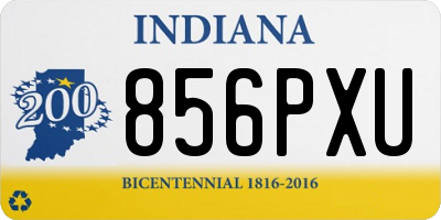 IN license plate 856PXU