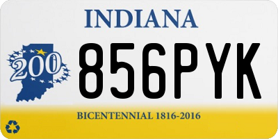 IN license plate 856PYK