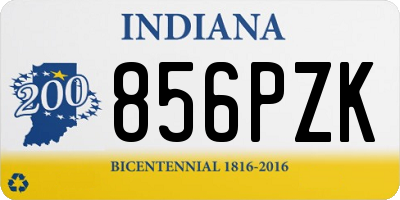 IN license plate 856PZK